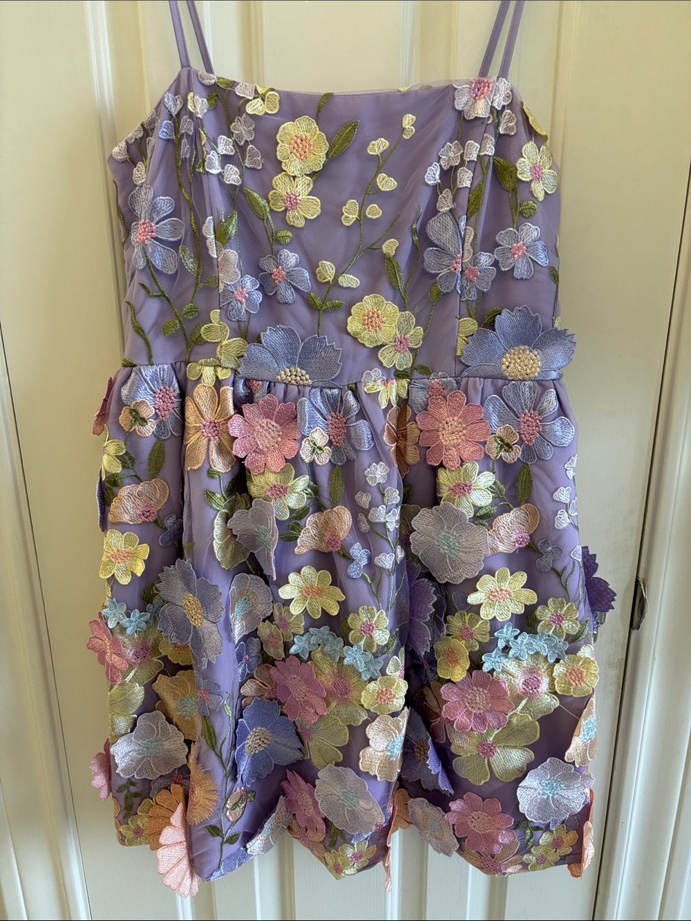 Endless Rose Women's Floral Embroidered Mini Dress